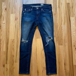 Ag Adriano Goldschmied 26R The Legging Ankle in 4 Years Fog